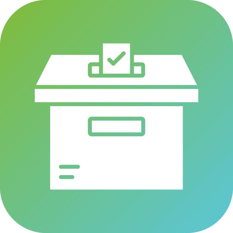 Ballot Box Vector Icon Style