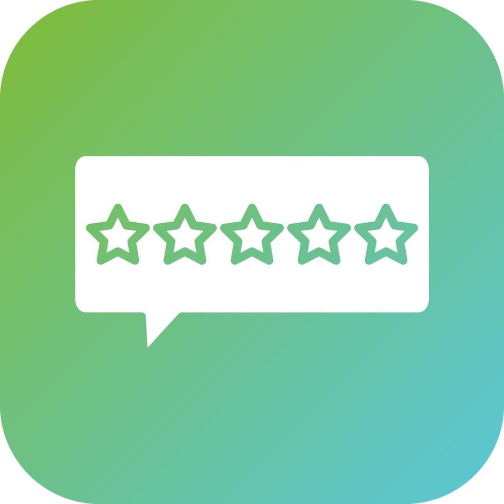 5 Stars Vector Icon Style