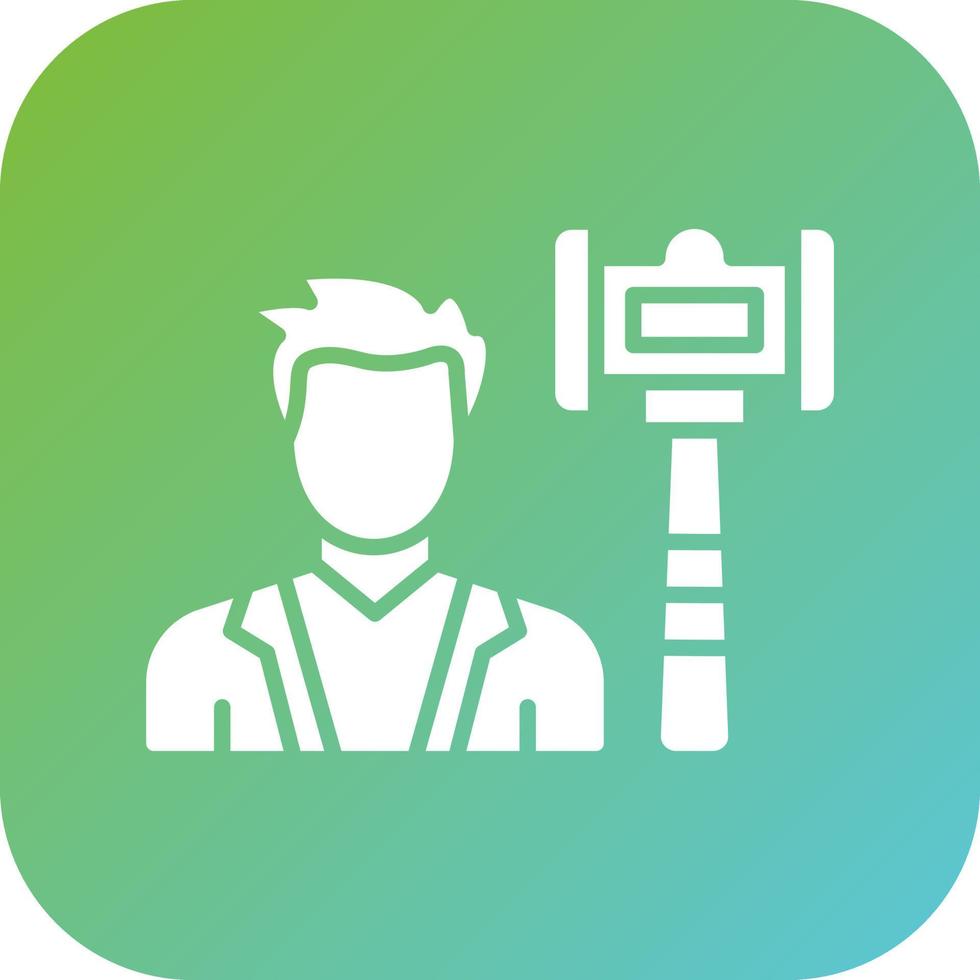 Judge Male Vector Icon Style