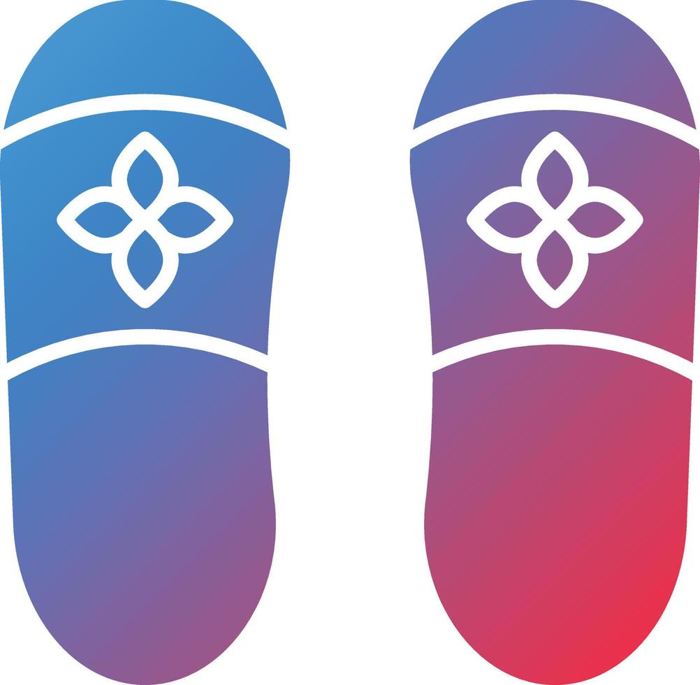 Vector Design Slippers Icon Style