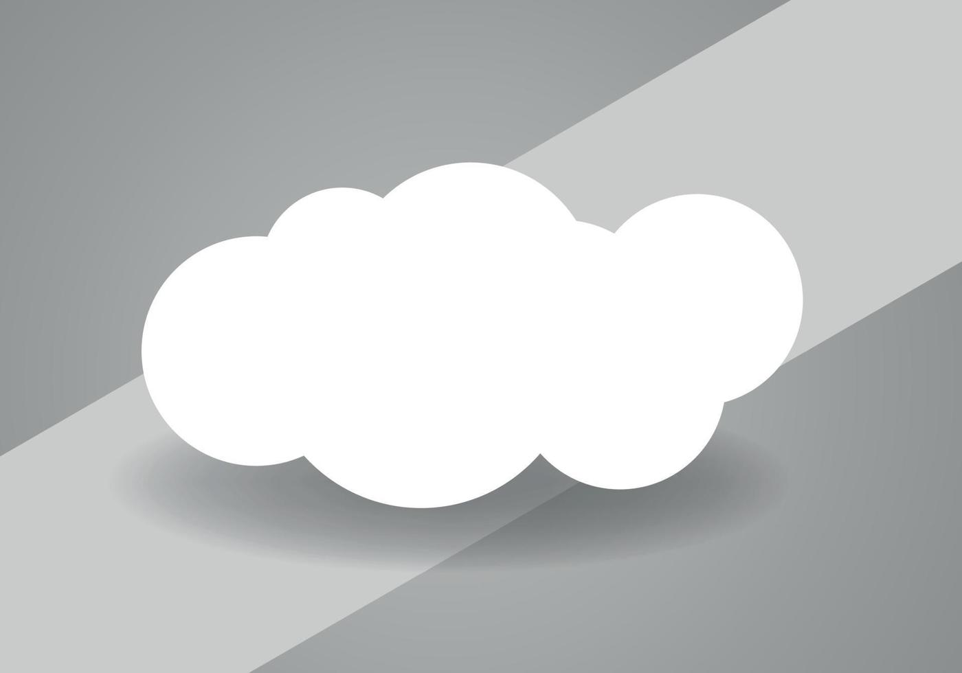 Cloud shape. Cloud icon for cloud computing web and app. vector