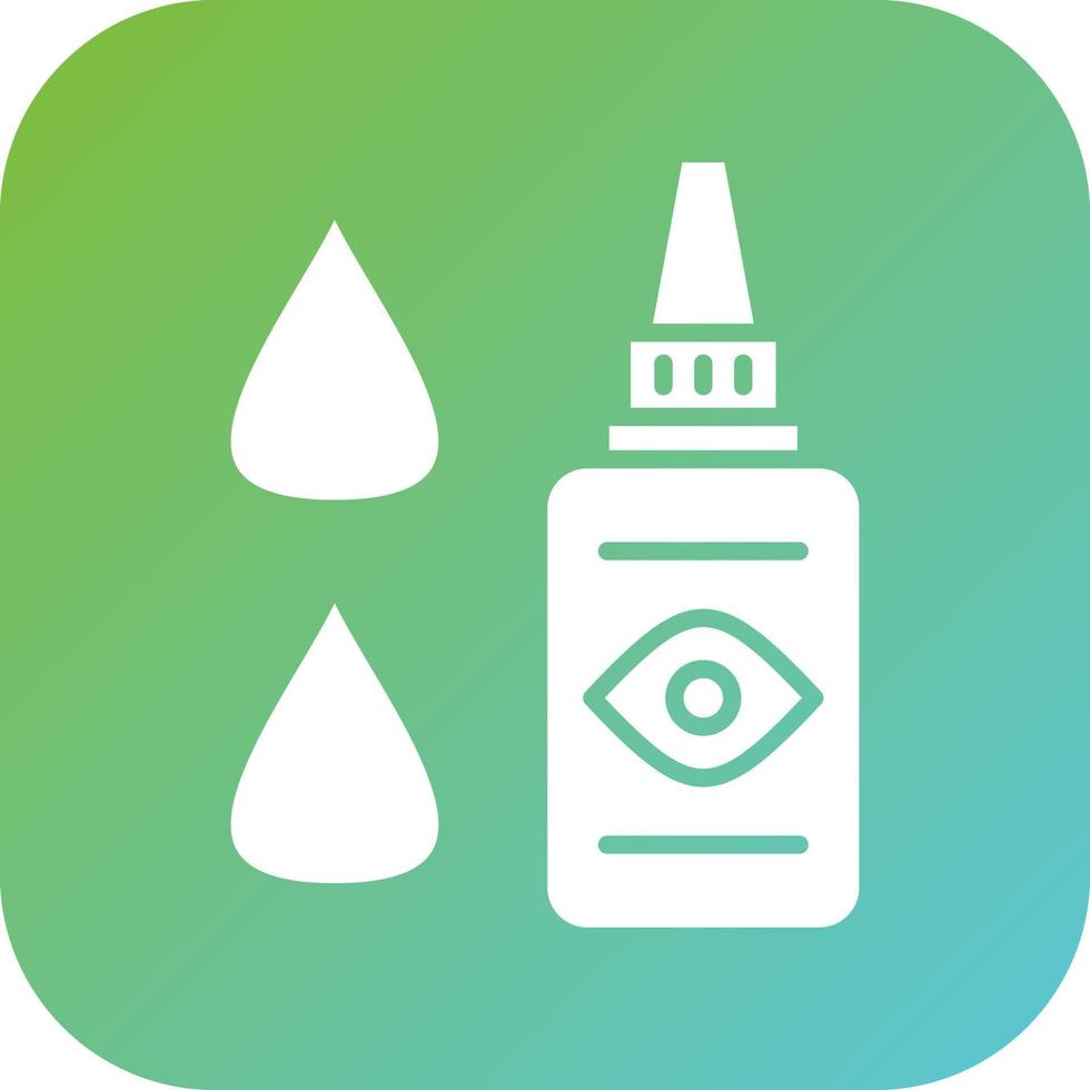 Medical Eye Drops Vector Icon Style
