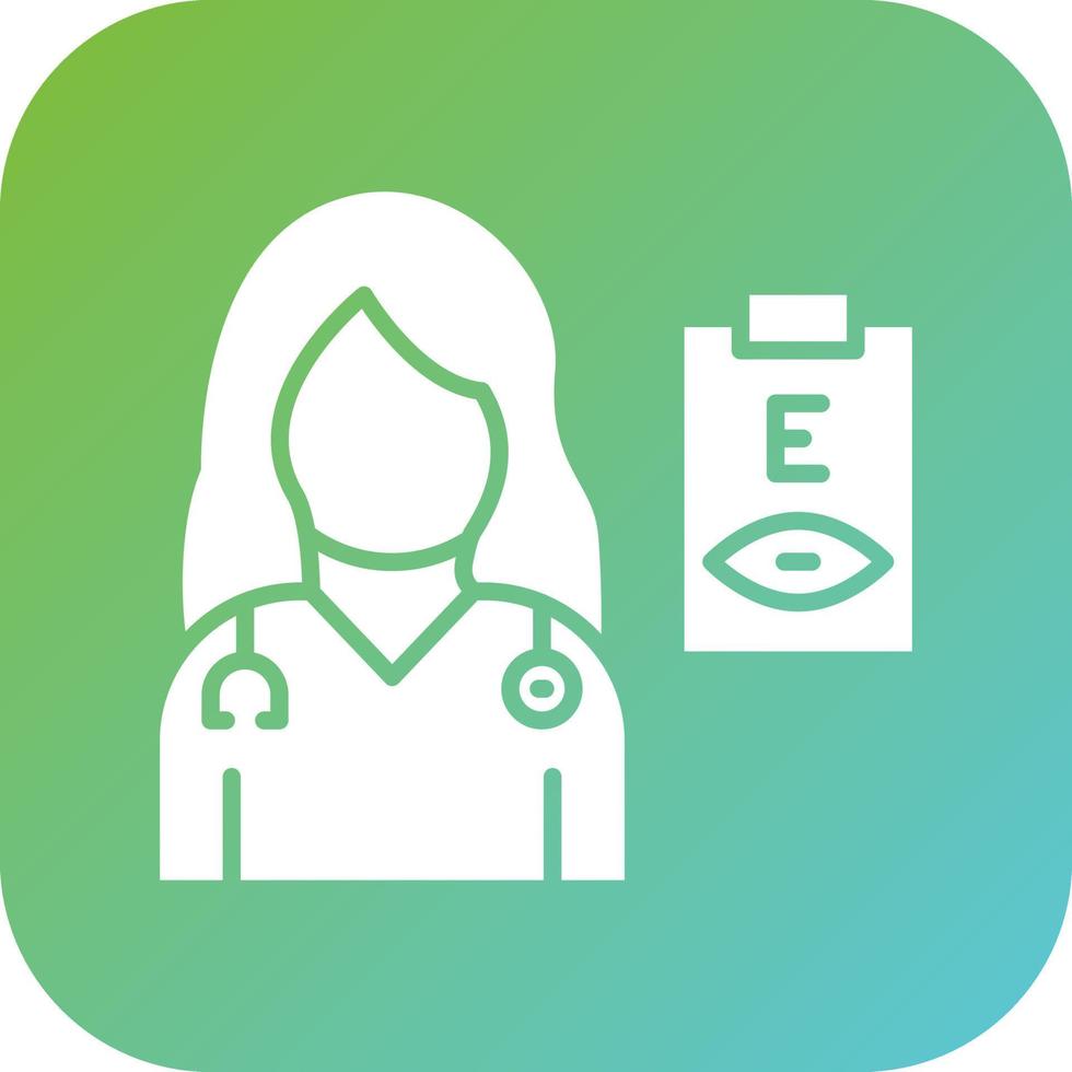 Optometrist Female Vector Icon Style