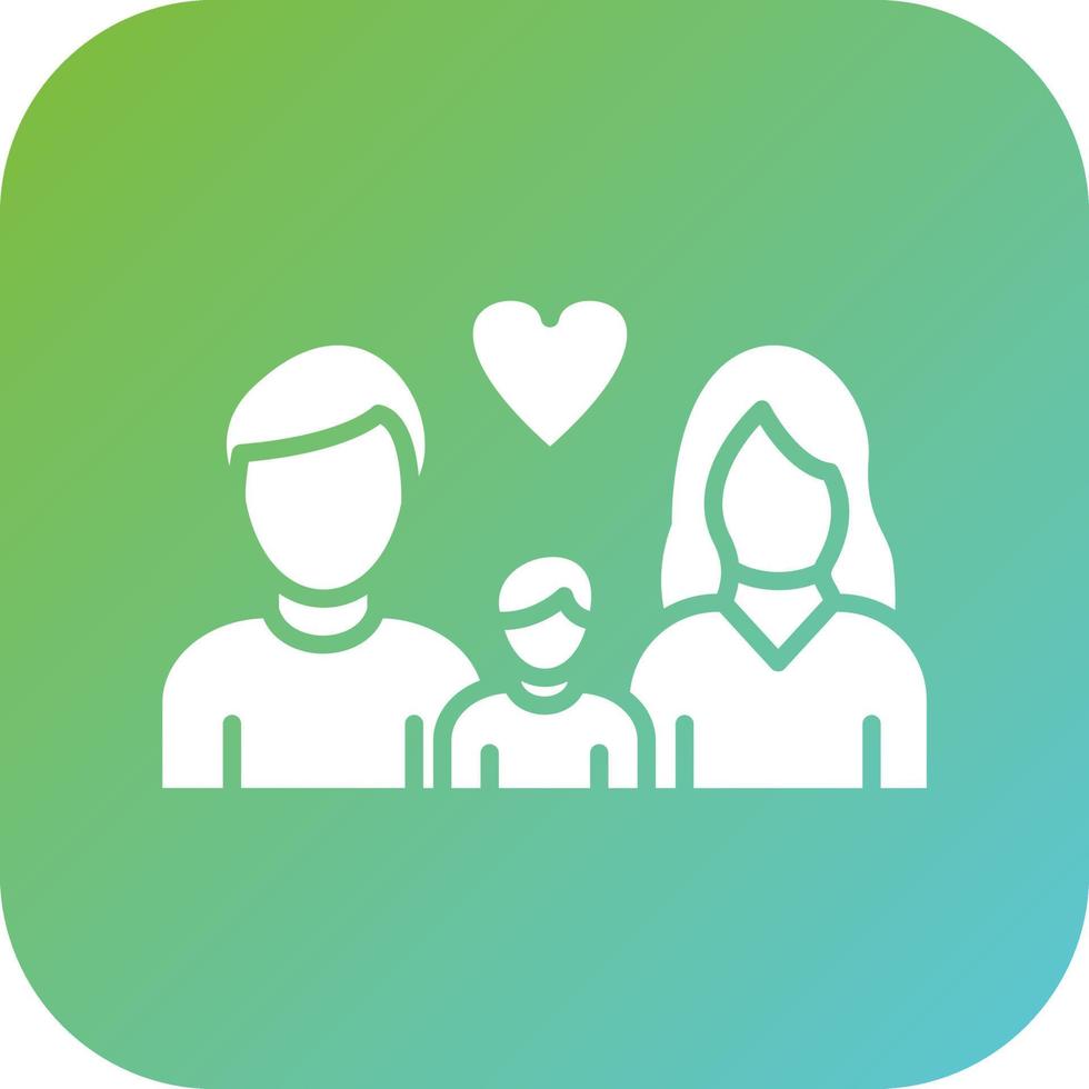 Happy Family Vector Icon Style