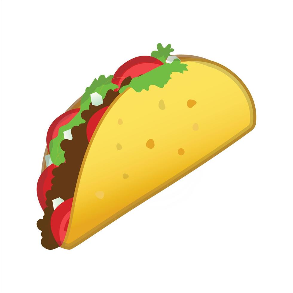 taco ilustración vector