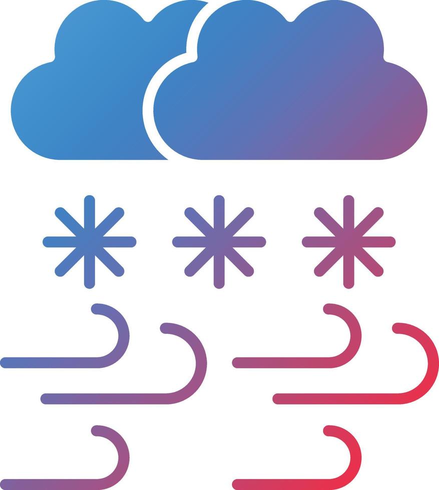 Vector Design Snowstorm Icon Style