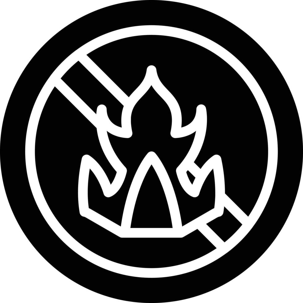 No Fire Vector Icon Style