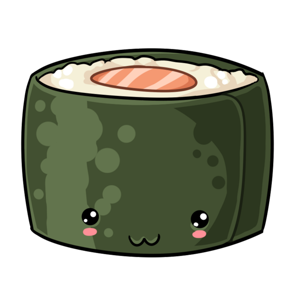 Salmon Roll Face 22383744 PNG