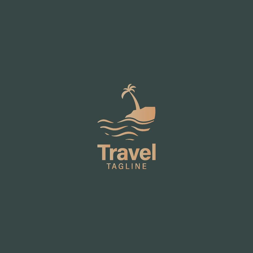 travel company logo branding identity vector