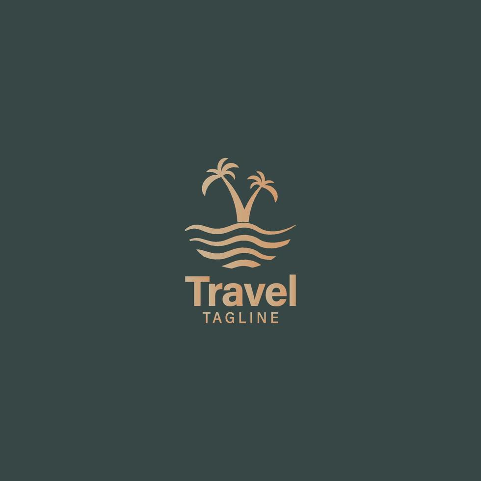 travel company logo branding identity vector