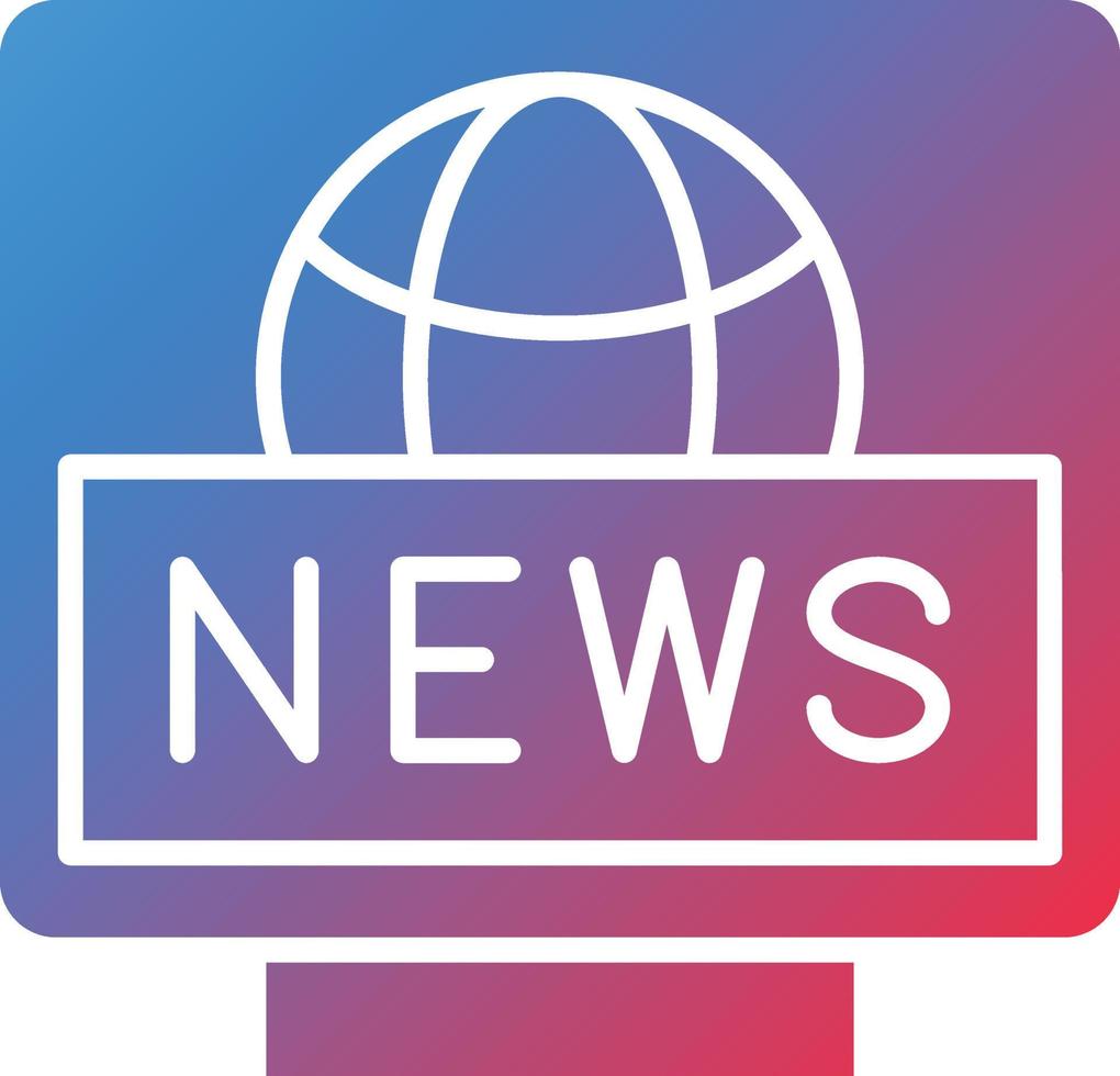 Vector Design Breaking News Icon Style