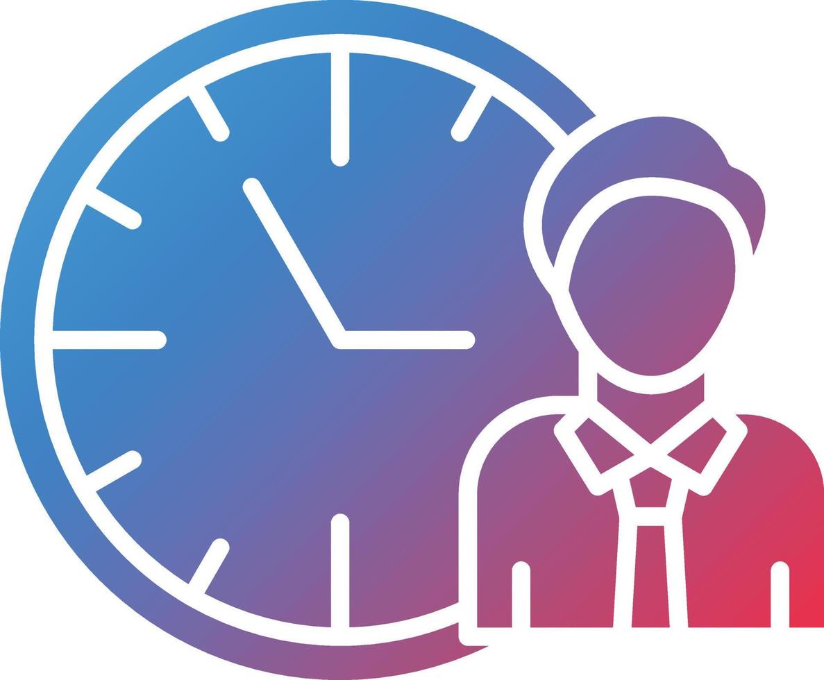 Vector Design Working Hours Icon Style