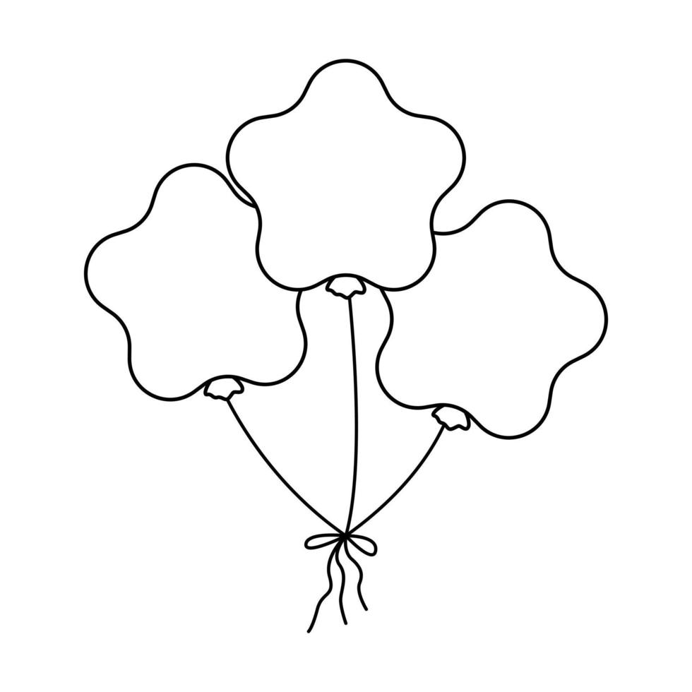 Balloons icon vector. Birthday illustration sign. Celebration symbol. event logo. vector