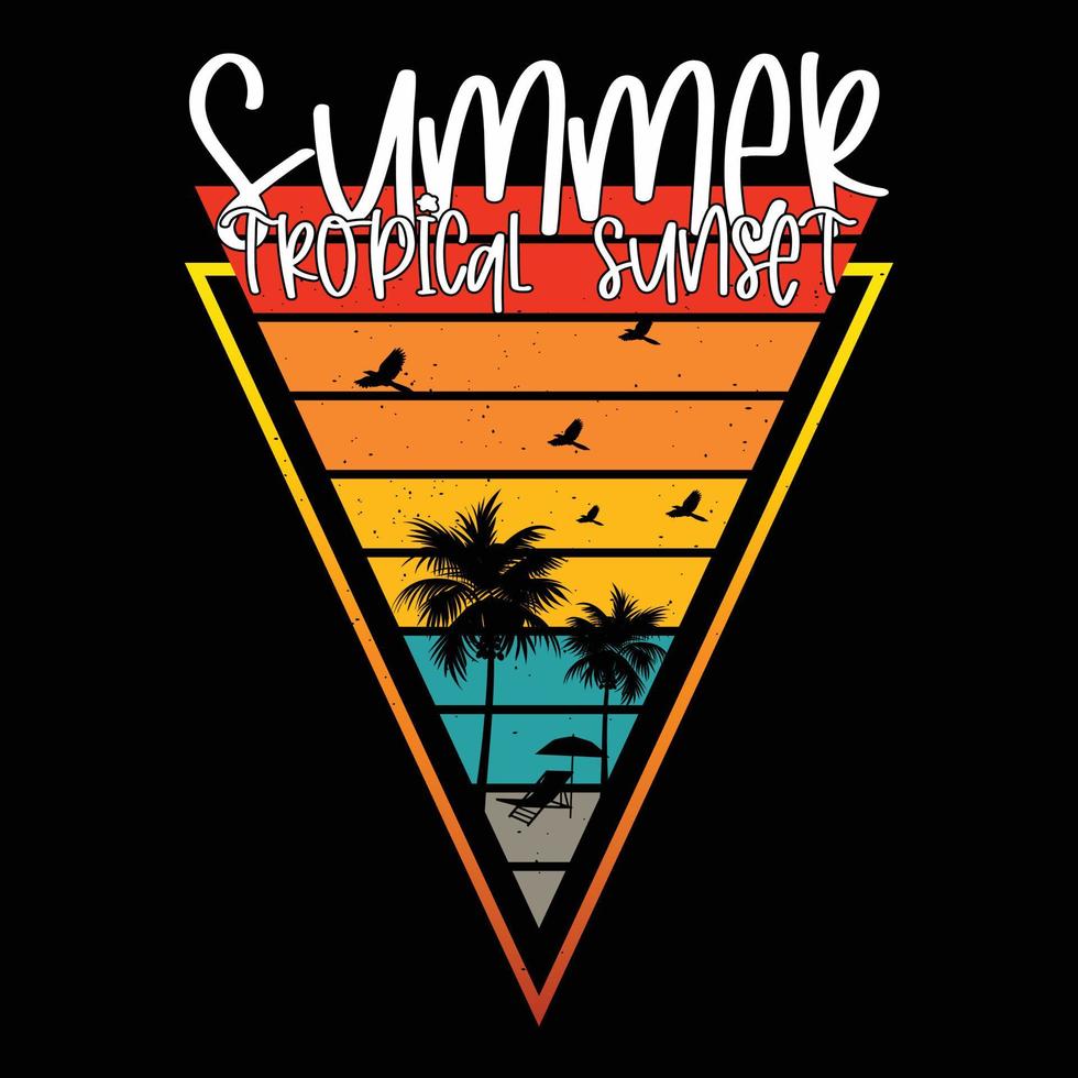 summer  T Shirt Design vector