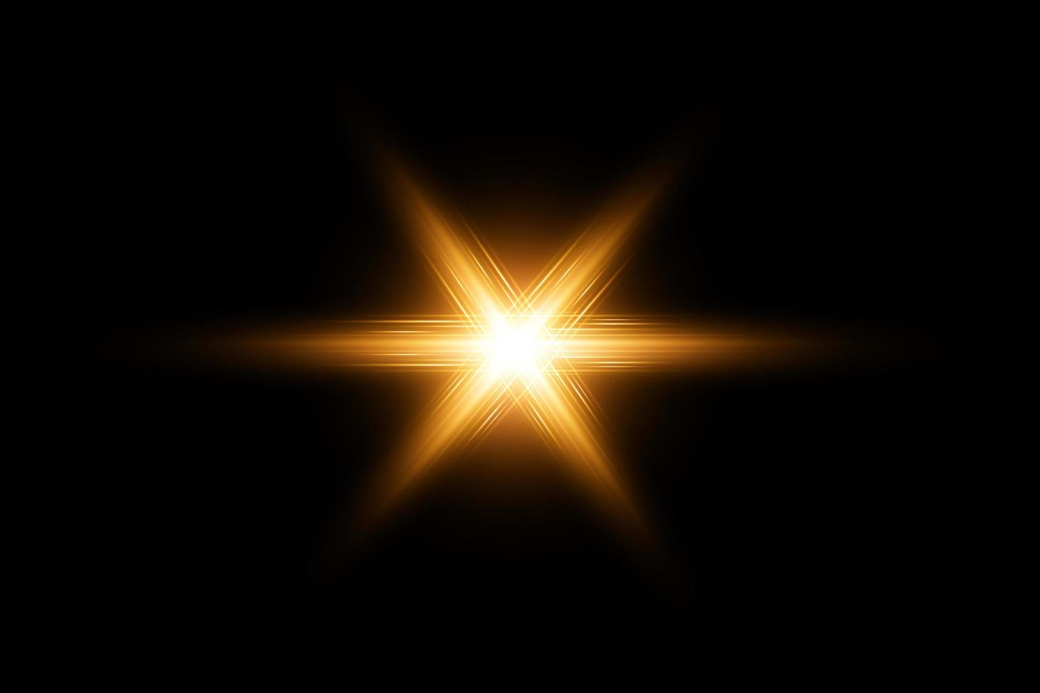 Gold Shine with Lens Flare Background, transparent Illustration photo