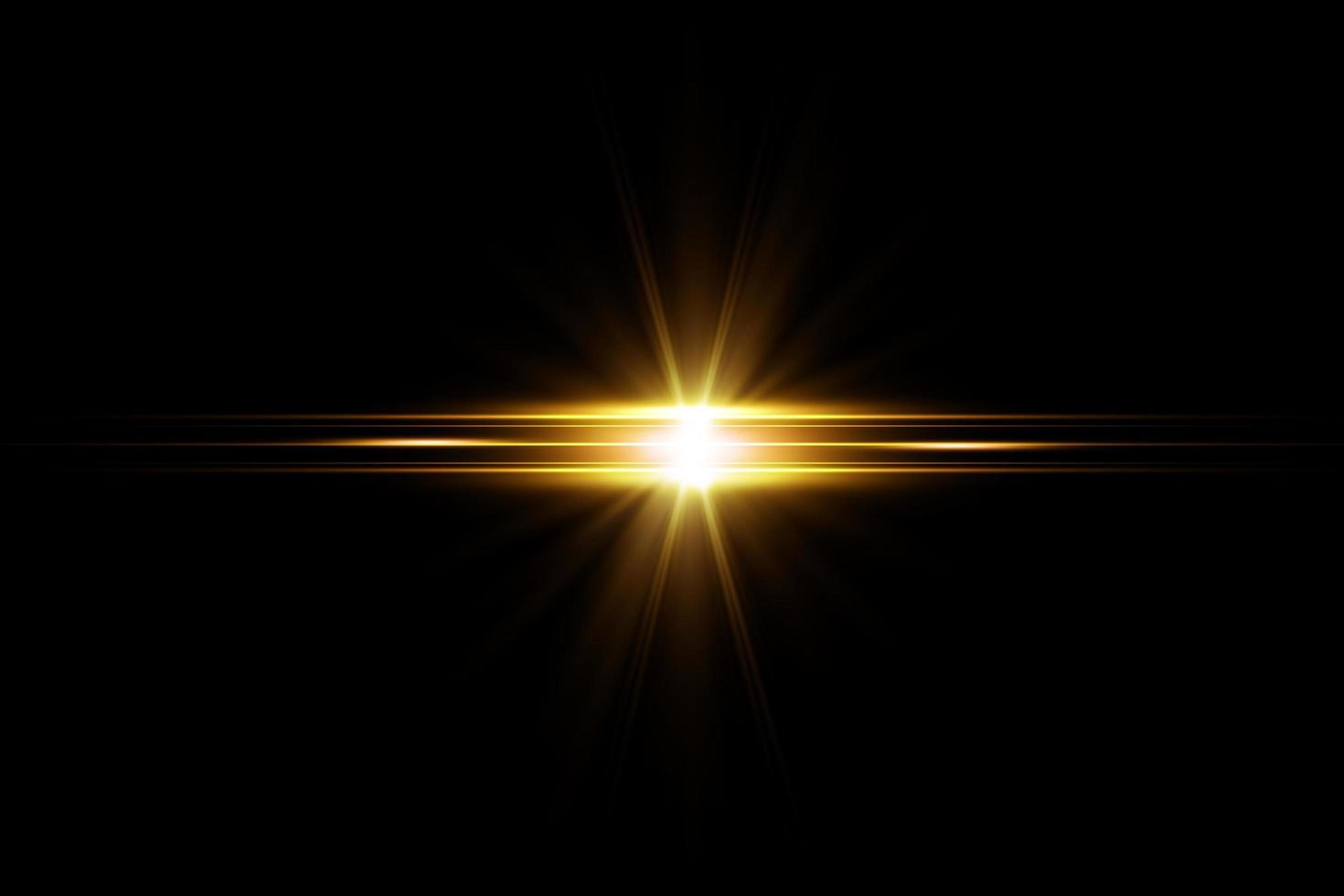 oro brillar con lente llamarada fondo, transparente ilustración foto