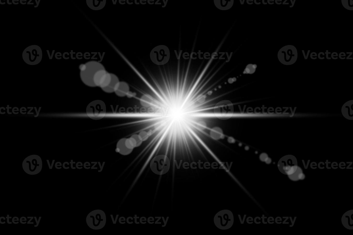 white Shine with Lens Flare Background, transparent Illustration photo