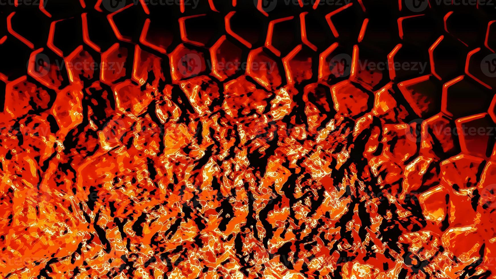 Digital Rendering Abstract Hot Fire Beautiful Background photo