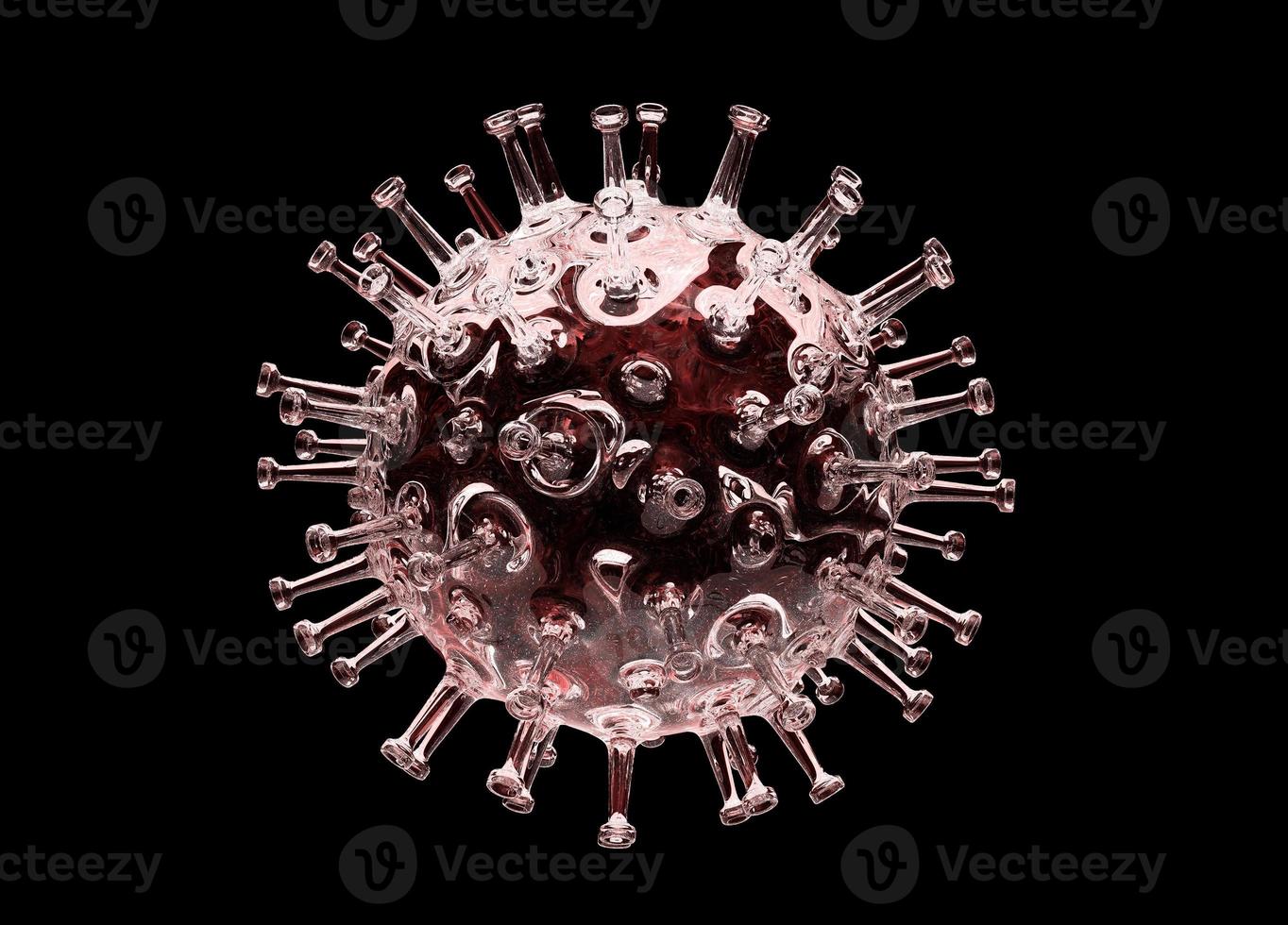 Corona Virus Covid-19 Pandemic 3D Rendering photo