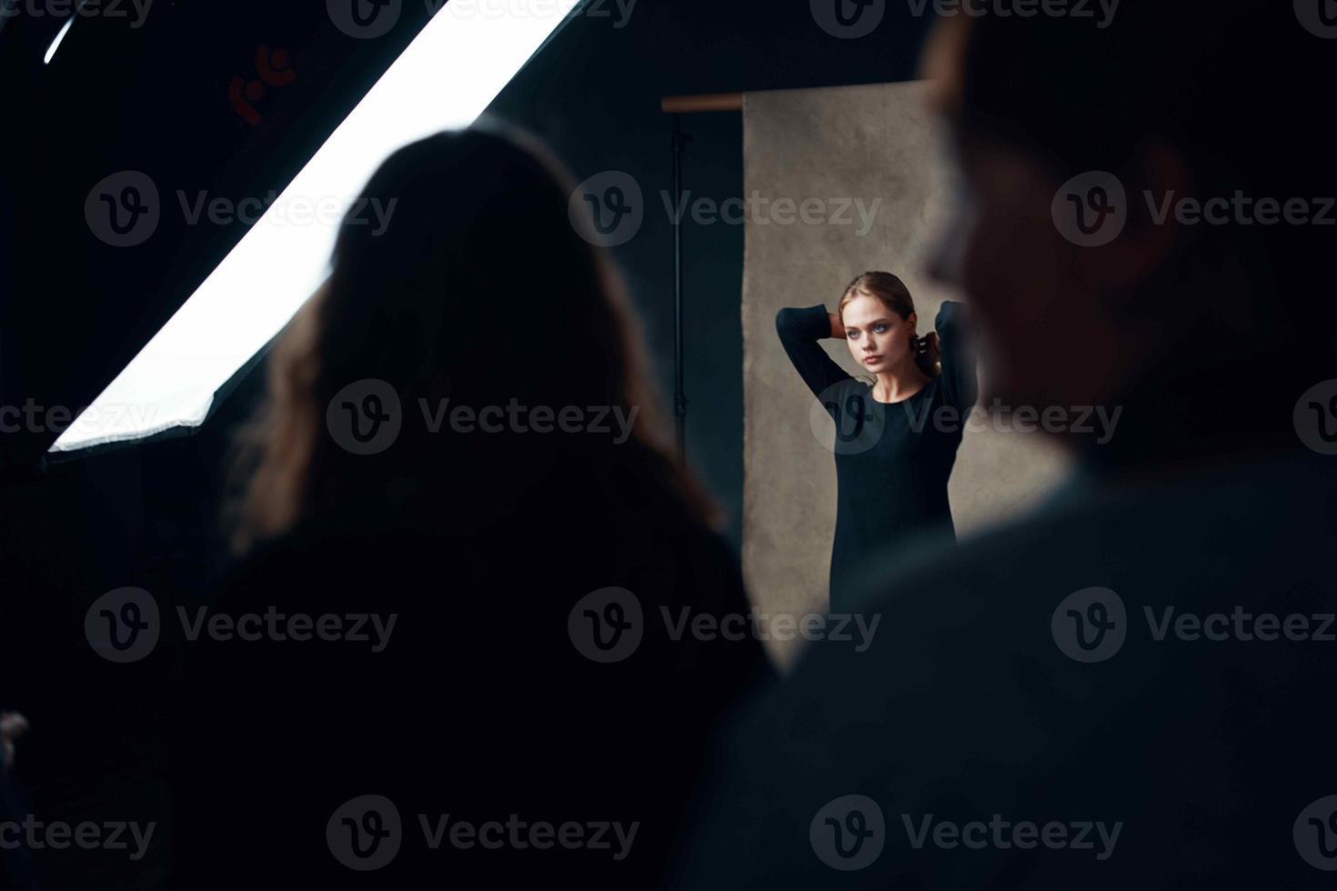 woman posing in studio photo lifestyle