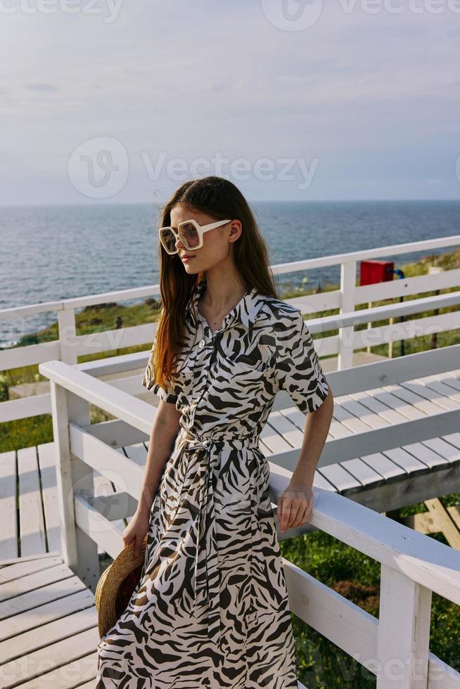 pretty woman travel hotel fashion tropics Relaxation concept photo