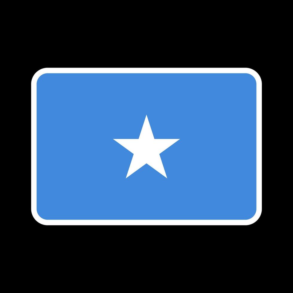 Somalia Islands flag, official colors and proportion. Vector illustration.