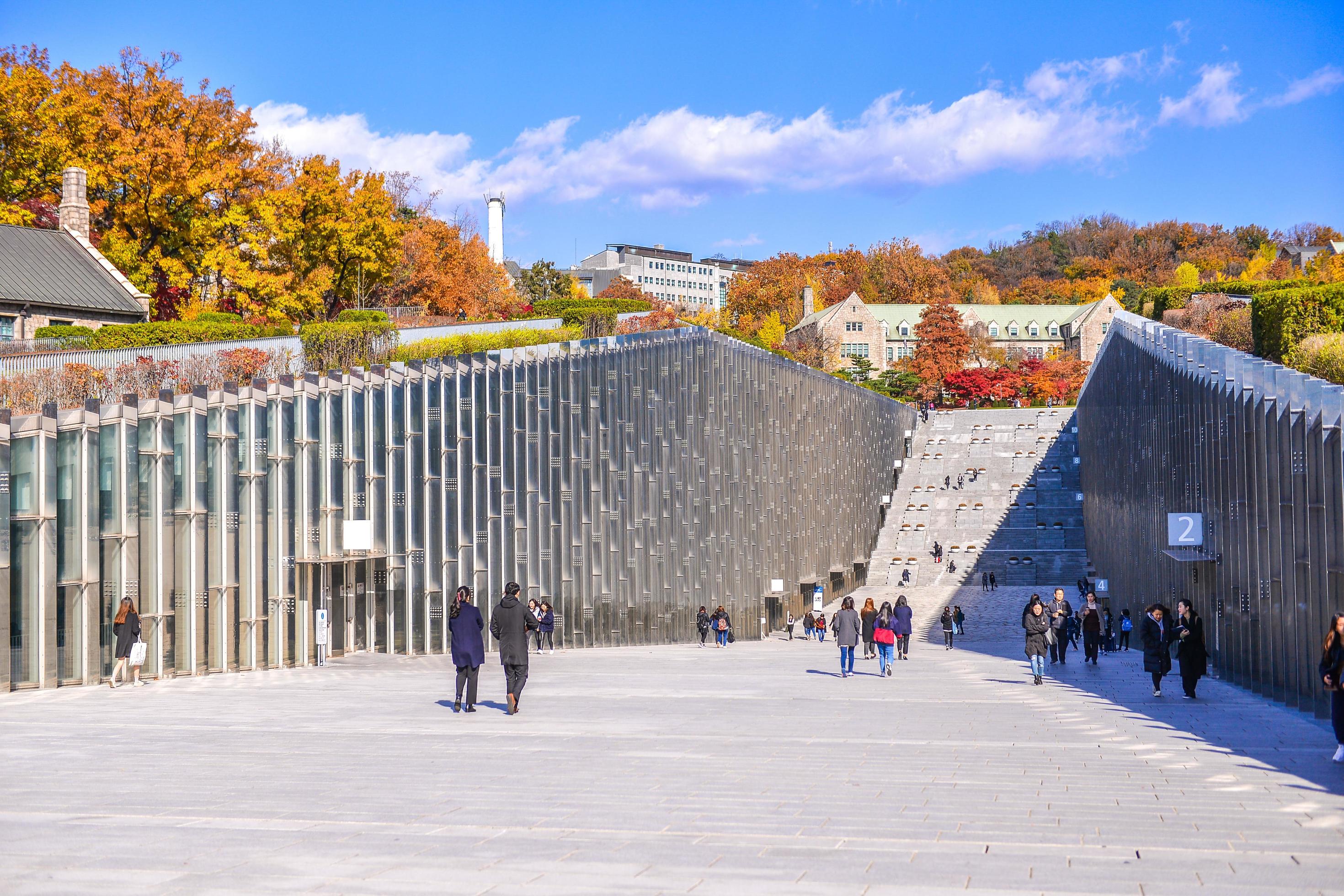 SEOUL, SOUTH KOREA - NOV 14, 2017-Ewha Womans University is a private ...