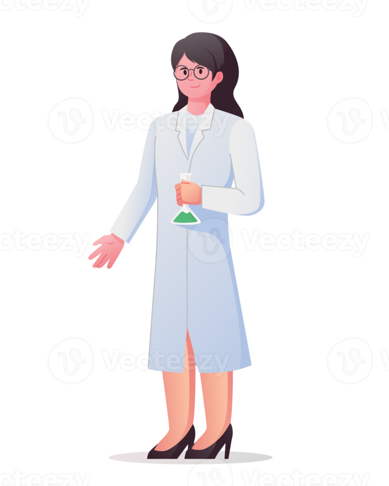 Charakter Wissenschaftler. Menschen Arbeiten im Wissenschaft png