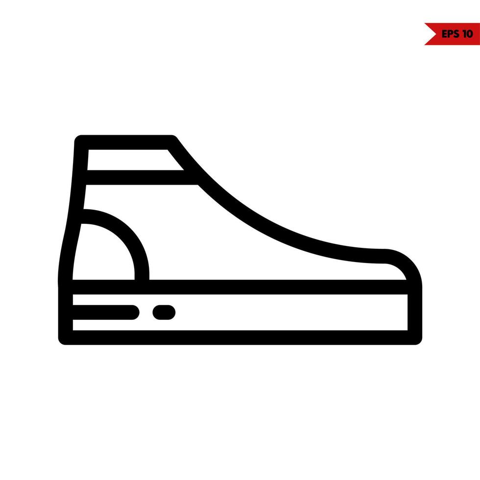 shoes line icon vector