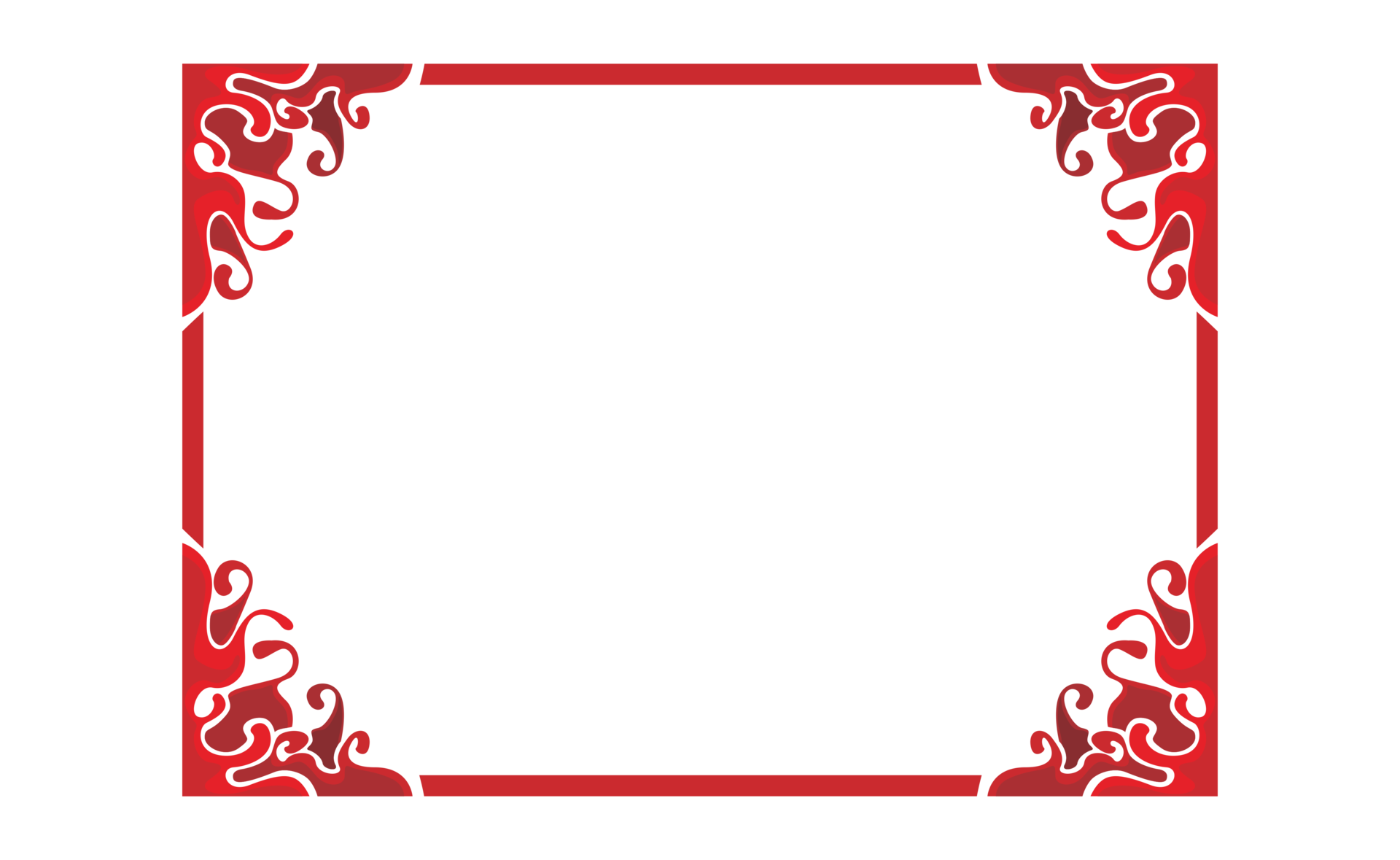 Swirl Blood Wave Ornament Border Design 22385667 PNG