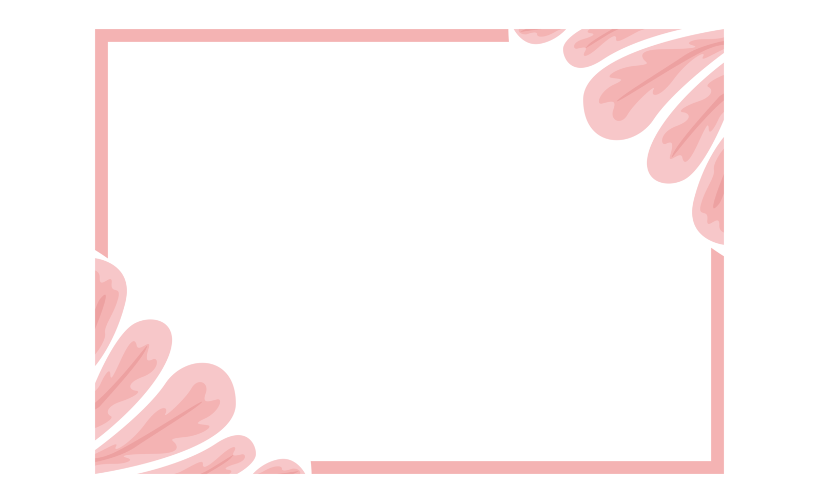 roze bloem bloemblad ornament grens ontwerp png