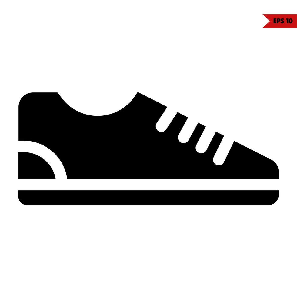 shoes glyph icon vector