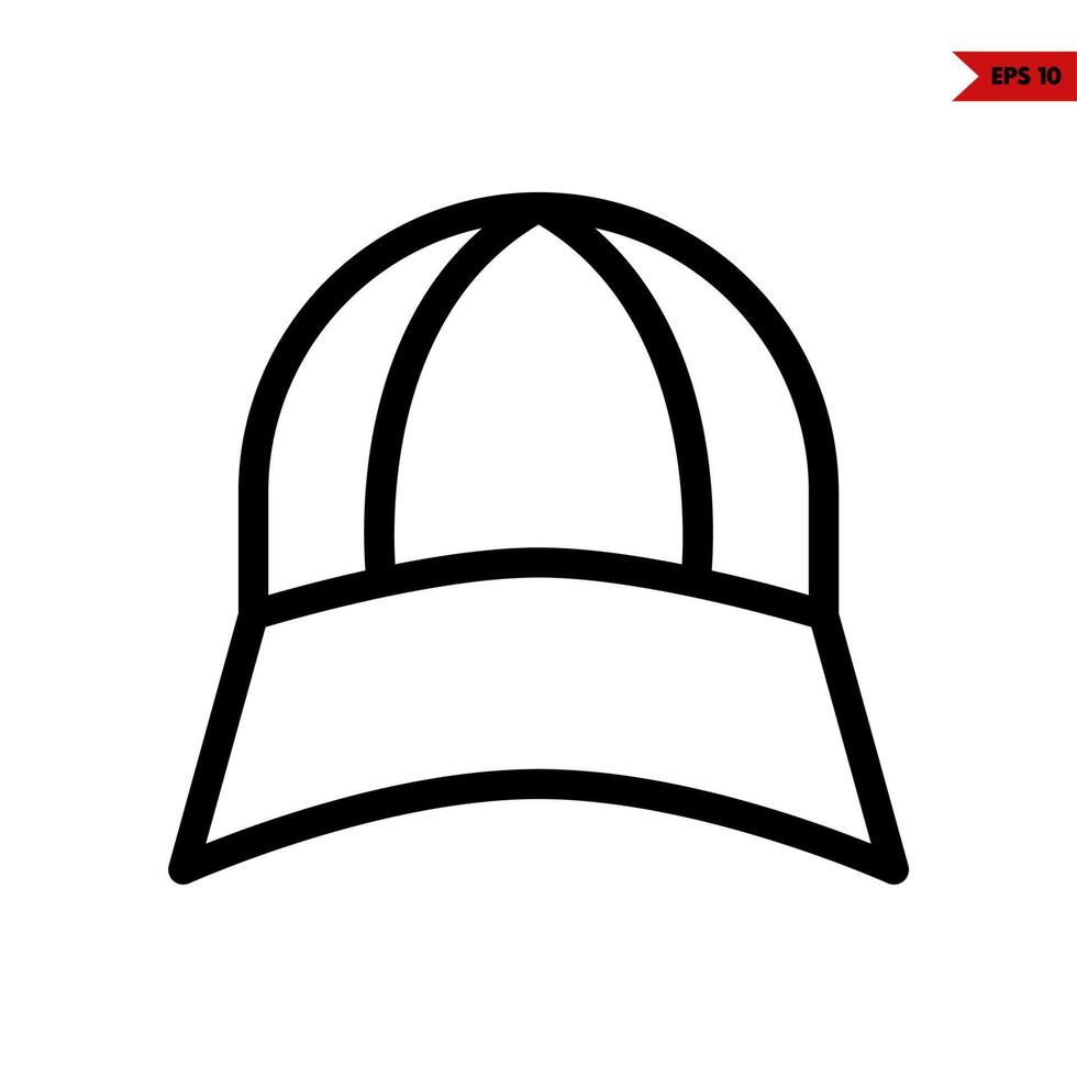 hat line icon vector