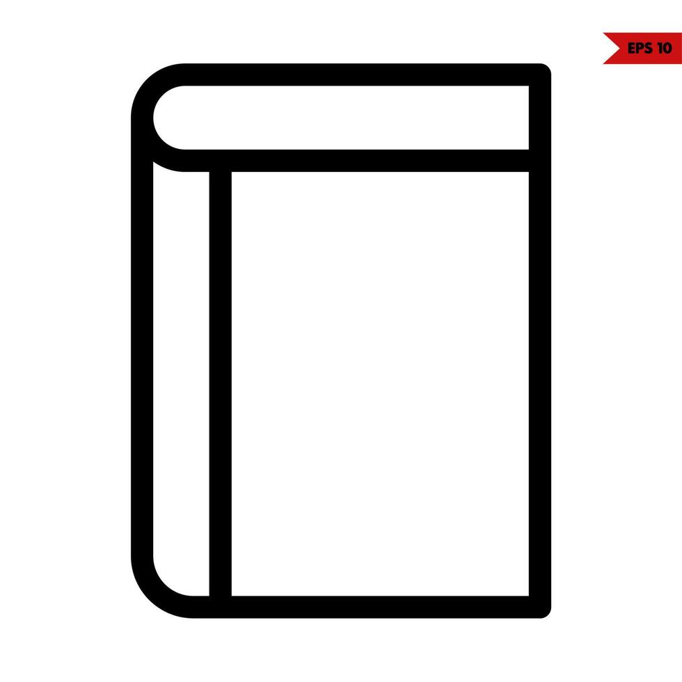 book line icon vector