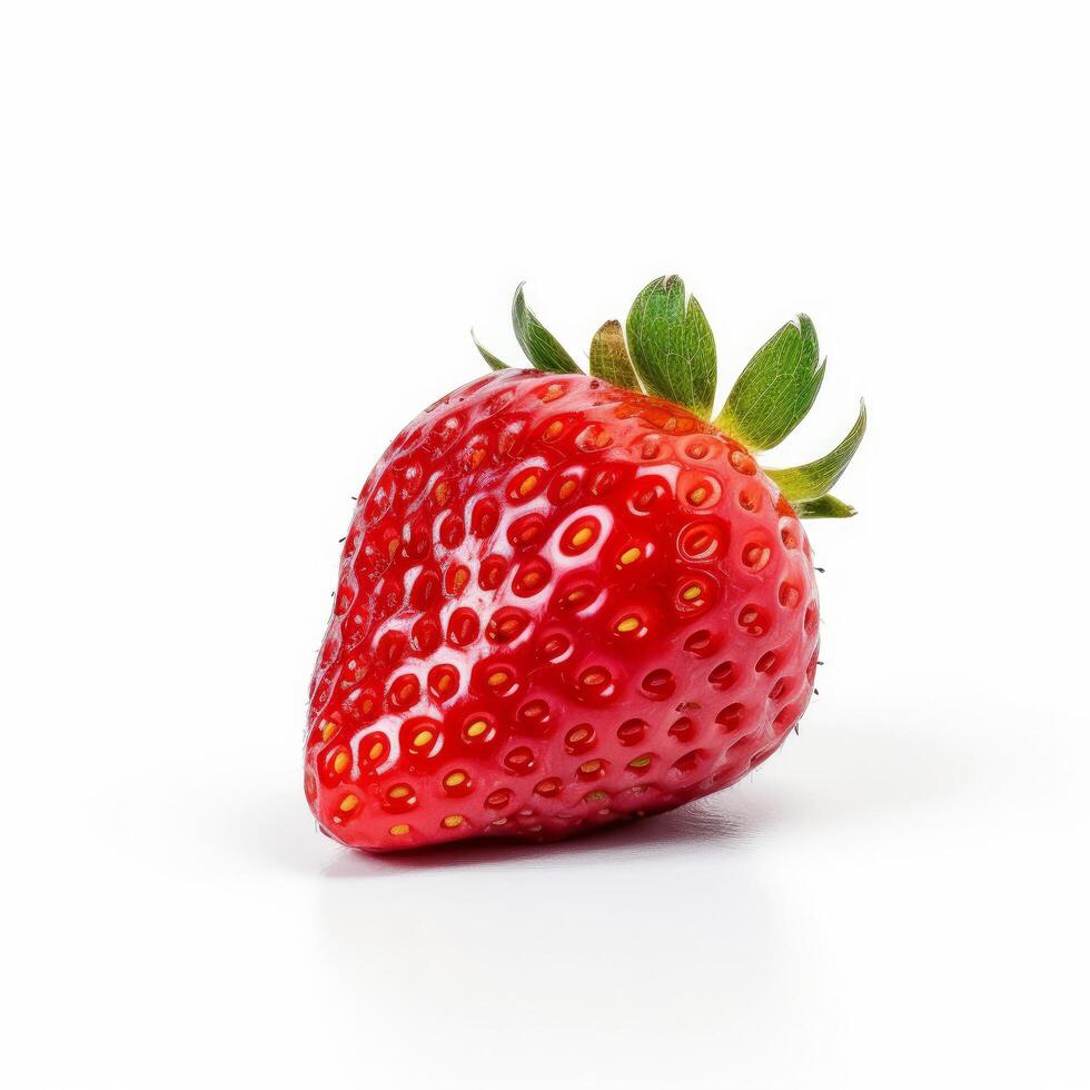 Red sweet strawberry isolated. Illustration photo