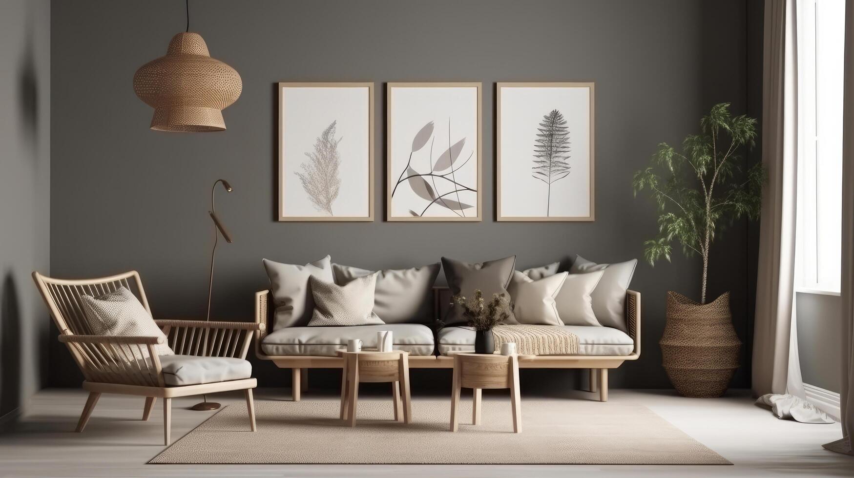 Modern Living Room Illustration photo