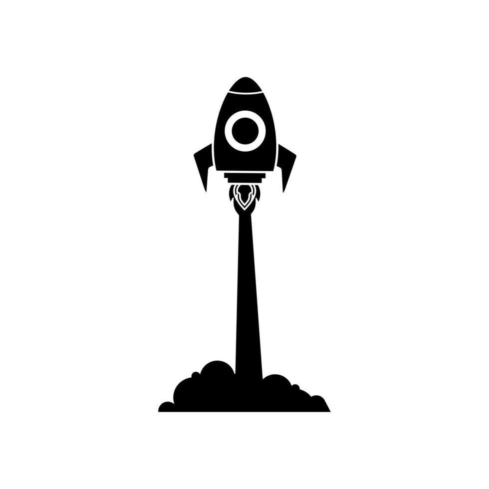 Rocket icon vector. Space Craft illustration sign. Shuttle symbol or logo. vector