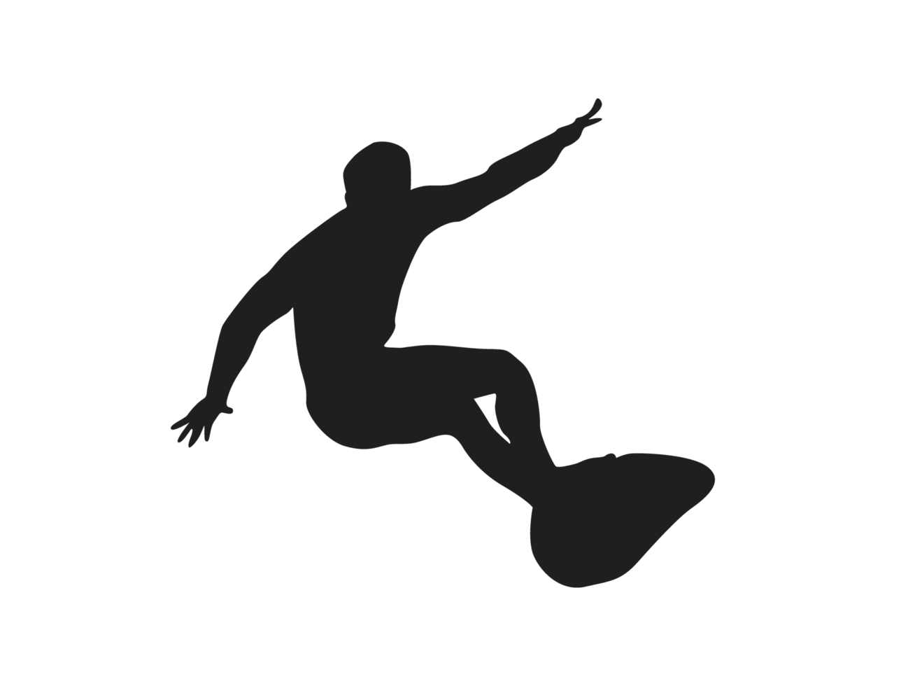 Silhouette von ein Surfer Ozean Welle png