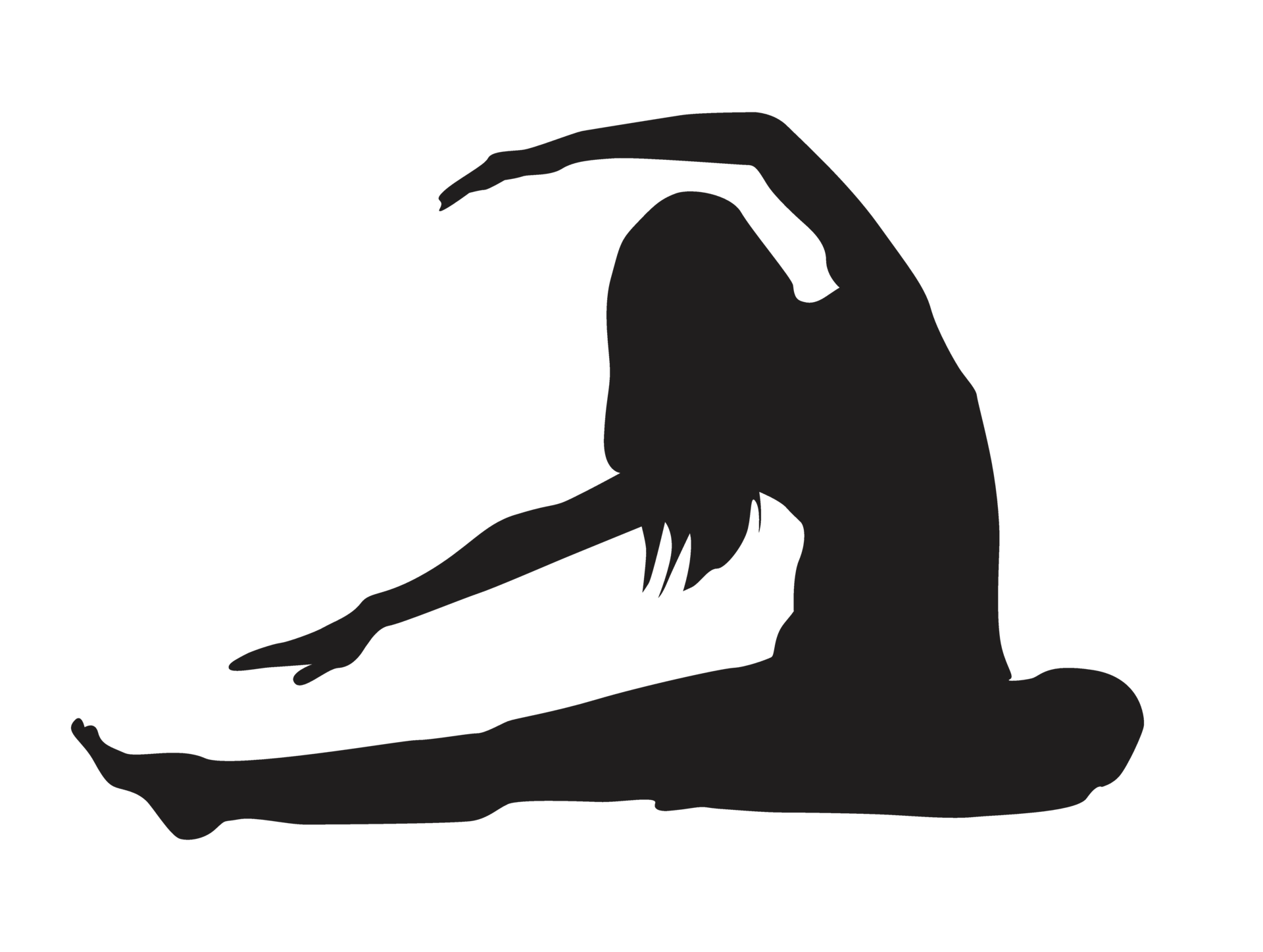 Yoga Silhouette Femme, Yoga, forme physique, sport png