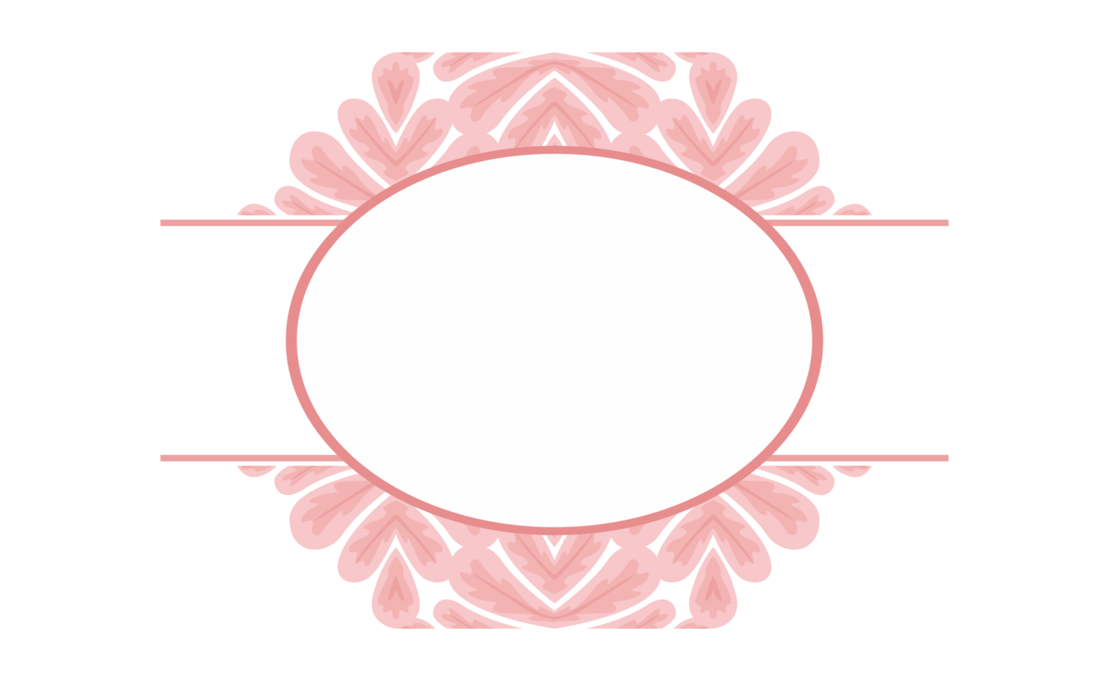 Rosa Blume Blütenblatt Ornament Rand Design png