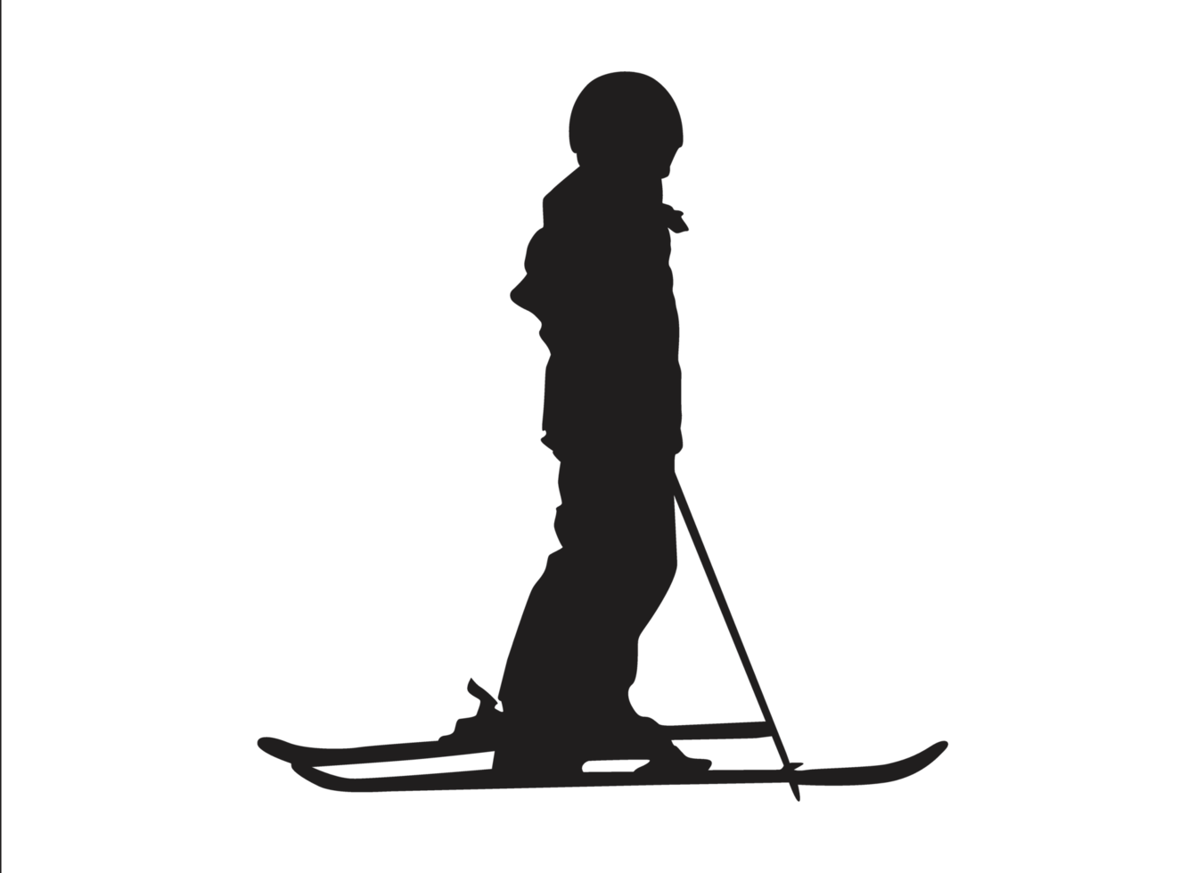 silhouet van ski speler, skiën, sneeuw ski png