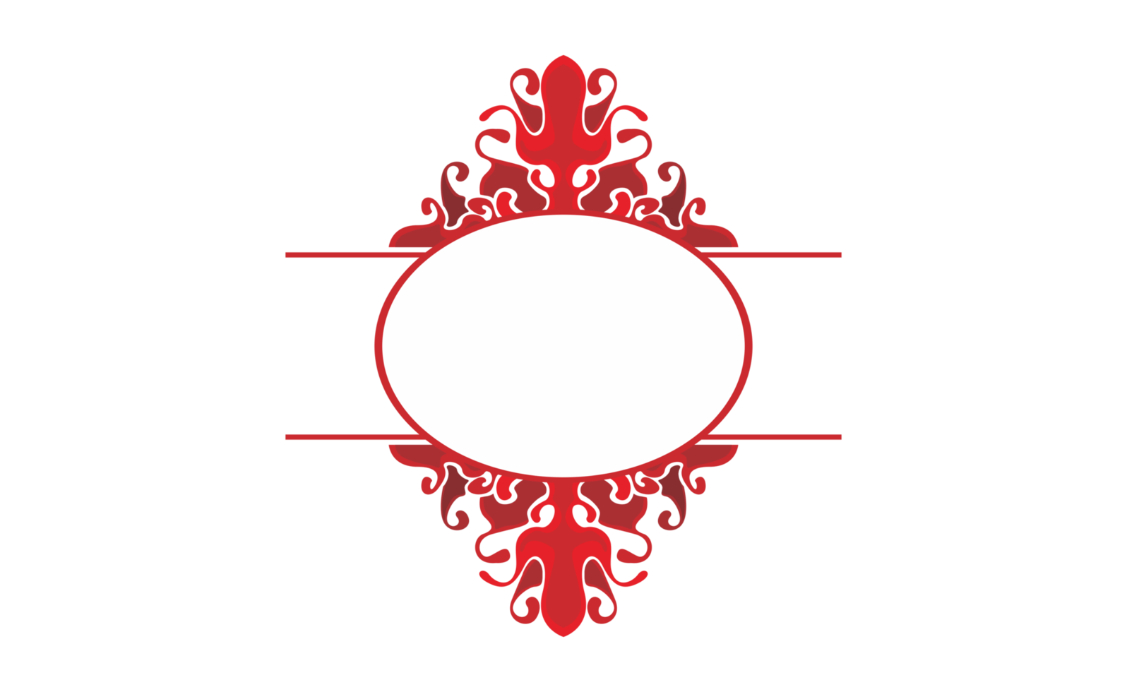 Swirl Blood Wave Ornament Border Design png