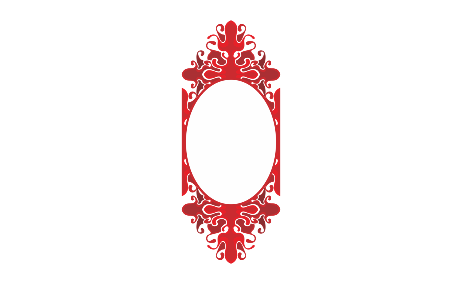 Swirl Blood Wave Ornament Border Design png