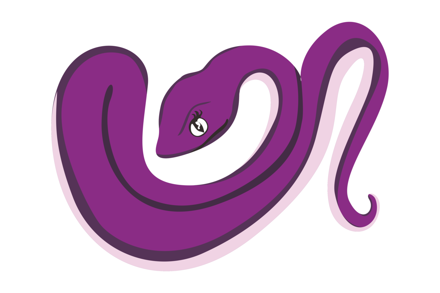 fofa animal - roxa serpente png