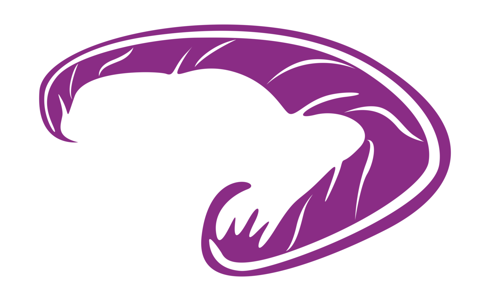 ontwerp elementen - Purper vogel veer met transparant achtergrond png