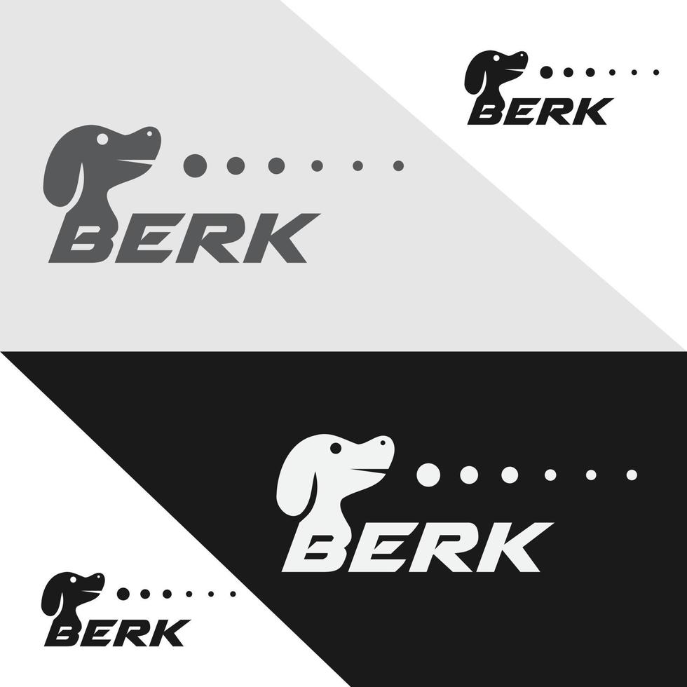 dog logo design vector