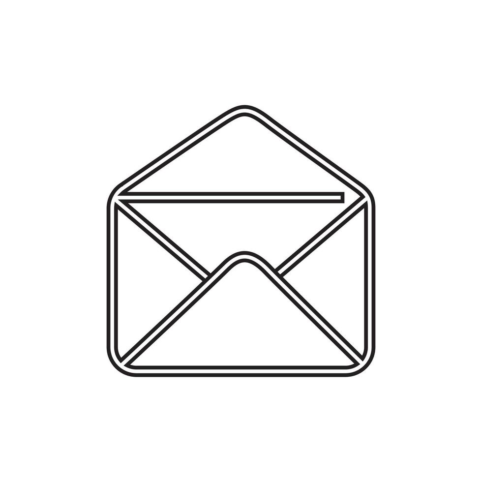 sobre icono vector. correo ilustración signo. letra símbolo. enviar logo. vector