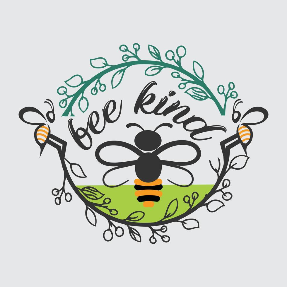 Vector honey vintage logo
