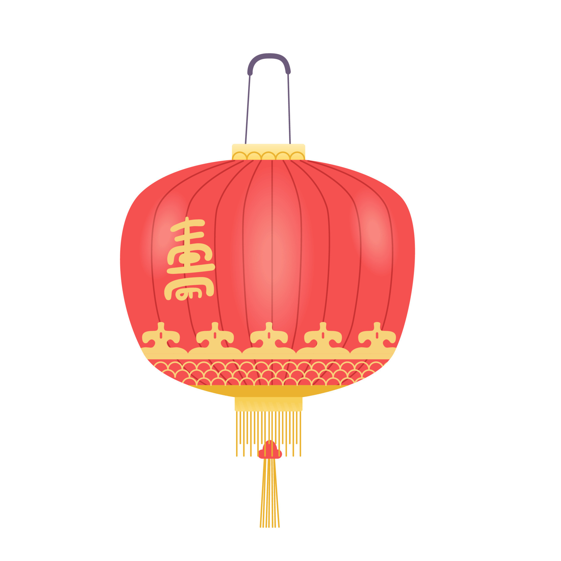 Chinese paper lantern vector illustration isolated on white. 22386805 ...