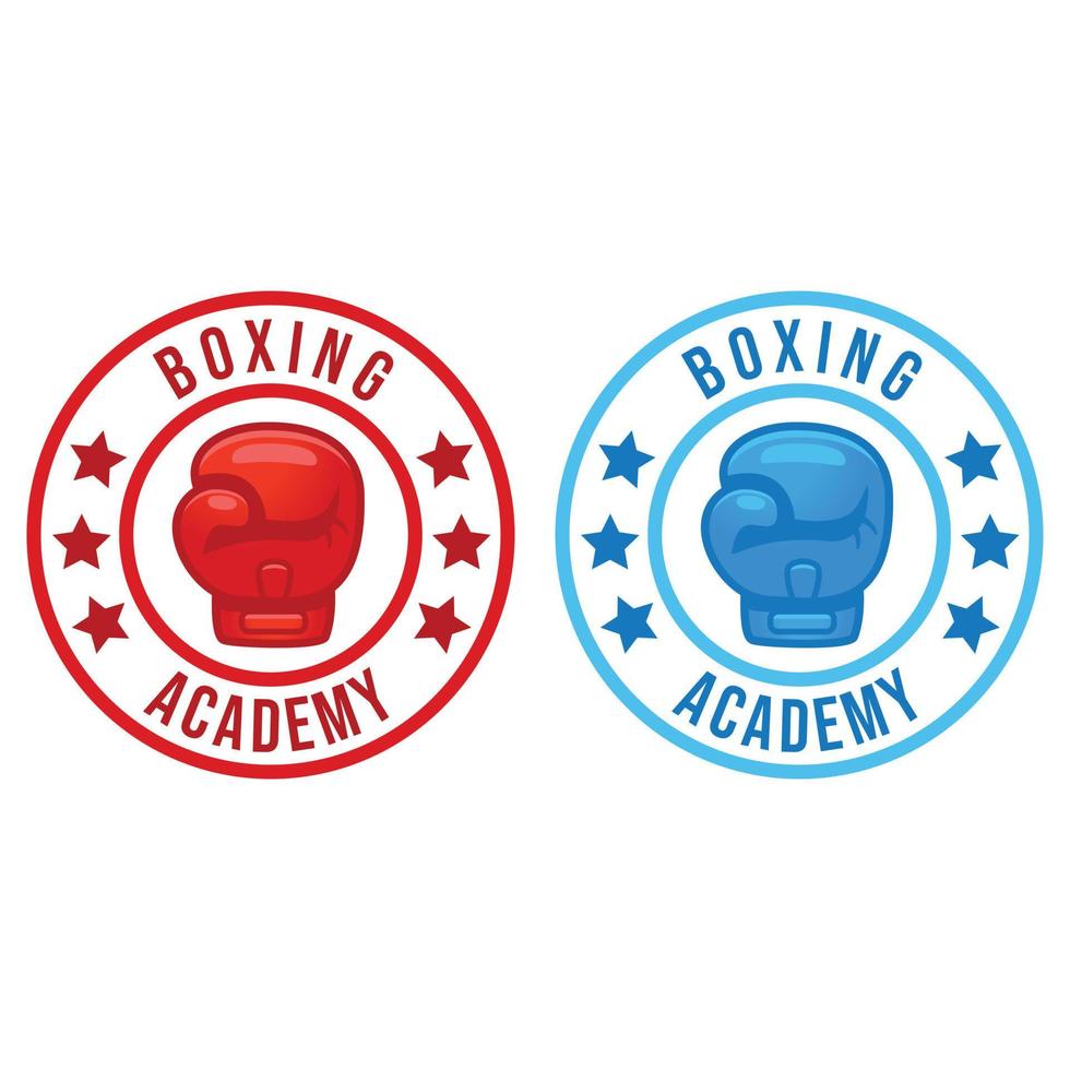 Modern vector flat design simple minimalist logo template of boxing club academy championship vector for brand, emblem, label, badge. Isolated on white background.
